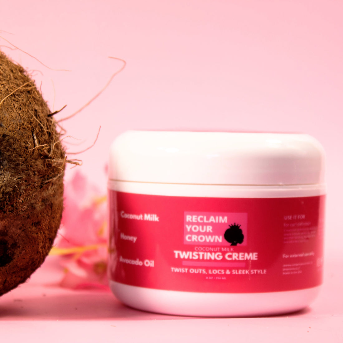 Reclaim Your Crown Curl Cream made with Coconut Milk