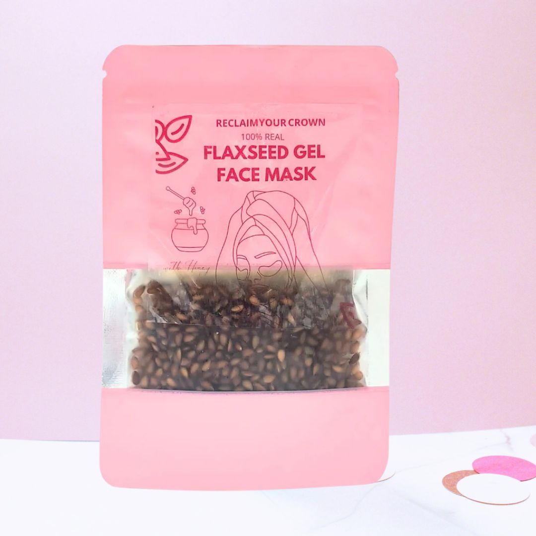 flaxseed face mask with seeds