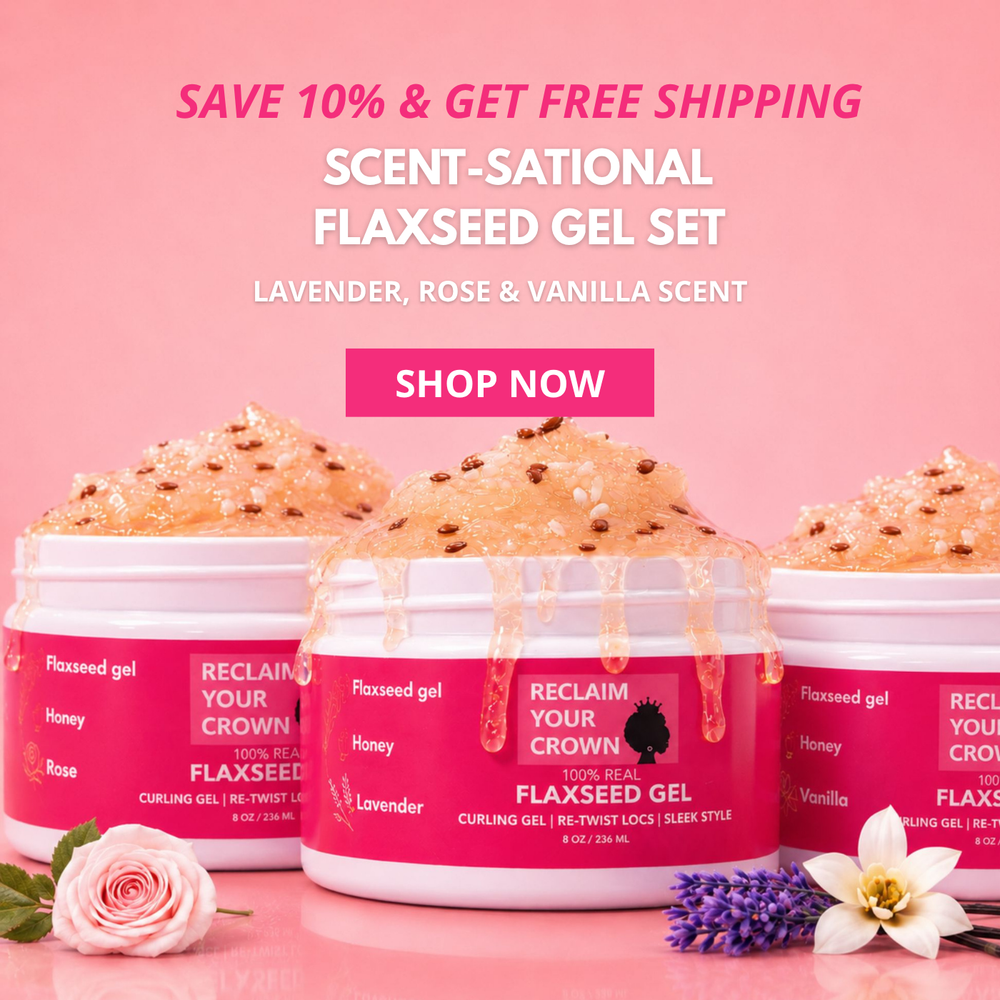 Flaxseed Gel 3 pack featuring vanilla, rose and lavender scents