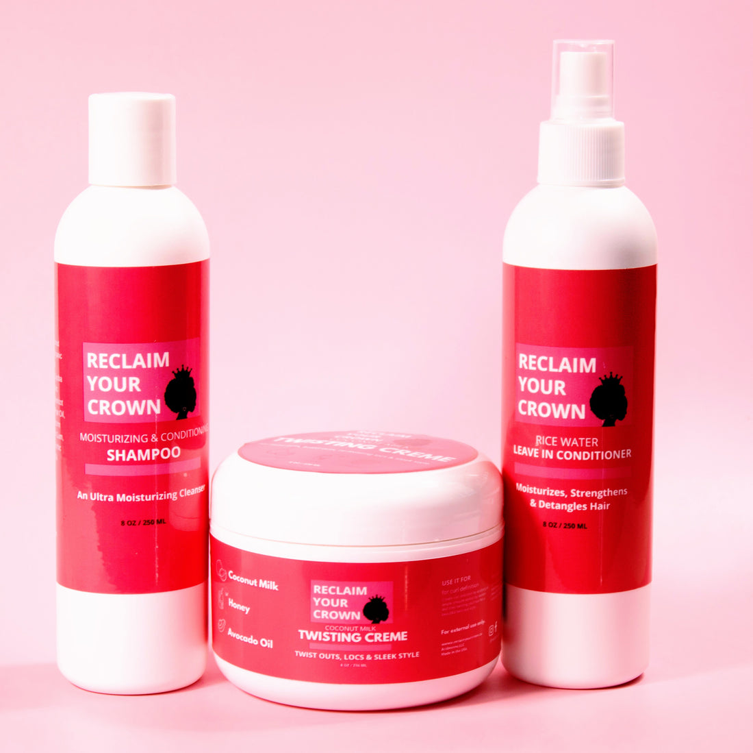 Reclaim Your Crown Curling Cream Curly Hair Product Set
