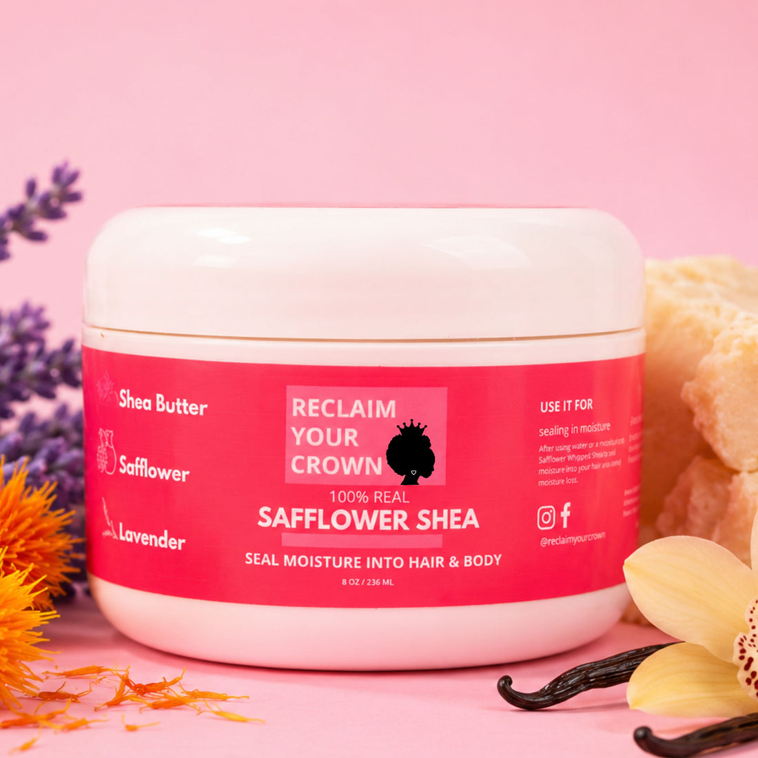 Safflower Shea Butter by Reclaim Your Crown