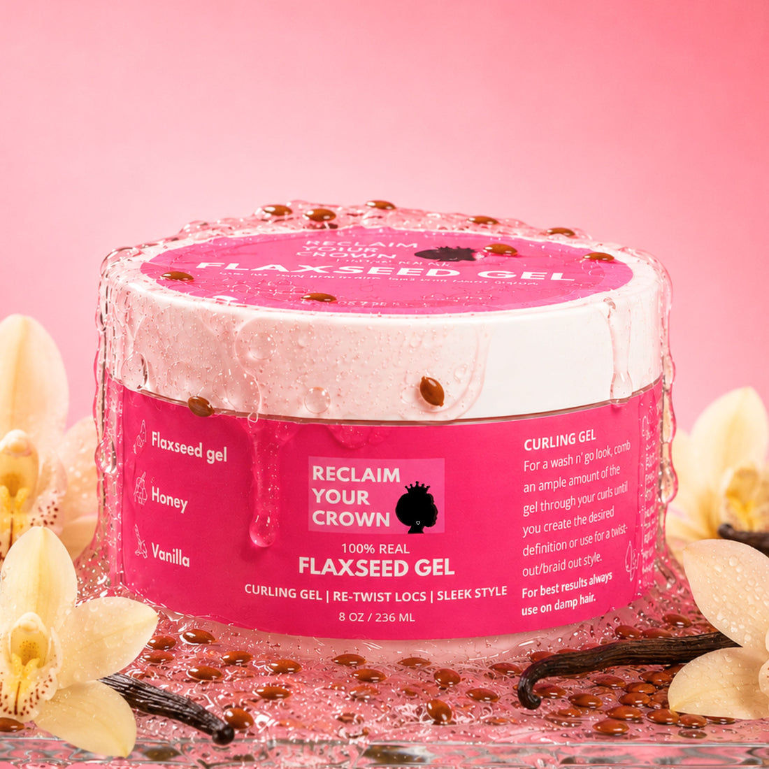Vanilla Flaxseed Curl Gel by Reclaim Your Crown
